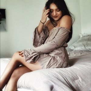 Wrinkled Linen Dress TOBI